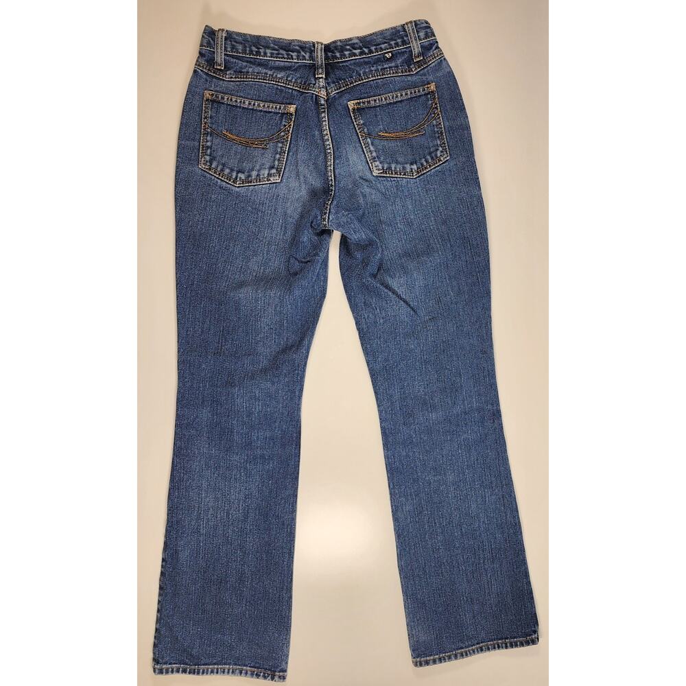 Vintage Rockies Jeans Womens 8 Dark Blue Denim Slim Bootcut Low Rise Stretch Y2K - Picture 16 of 16